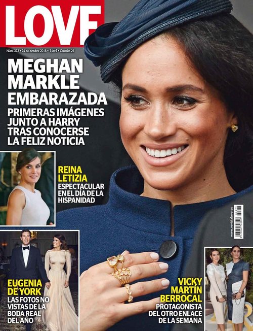 Primeras imágenes de Meghan Markle embarazada en revista LOVE