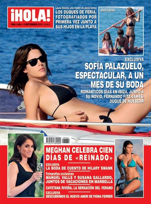 Sofía Palazuelo disfruta de las vacaciones antes de su boda en ¡HOLA!