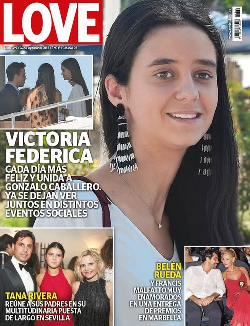 Victoria Federica cada día más enamorada de Gonzalo Caballero en revista LOVE
