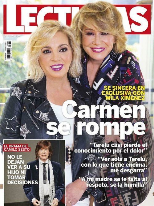 Carmen Borrego se desahoga con Mila Ximénez en exclusiva en Lecturas