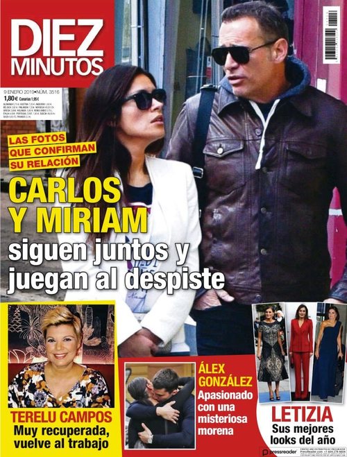 Las fotos que confirman la relación de Carlos Lozano y Miriam Saavedra en 'Diez Minutos'