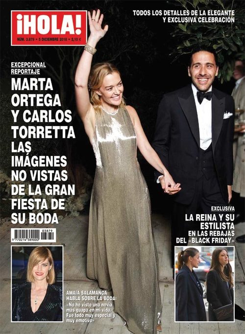 ¡HOLA! adelanta su edición al lunes con foto exclusivas de la boda de Marta Ortega