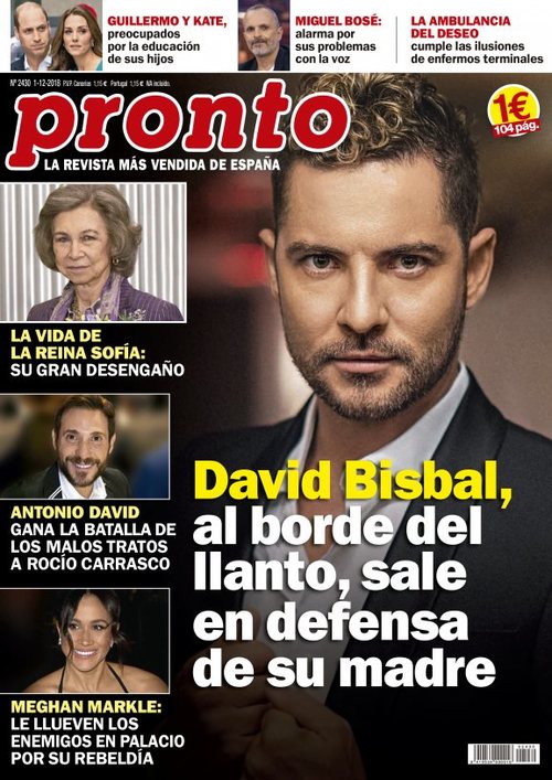 El mal momento de Bisbal por defender a su madre de Elena Tablada en Pronto