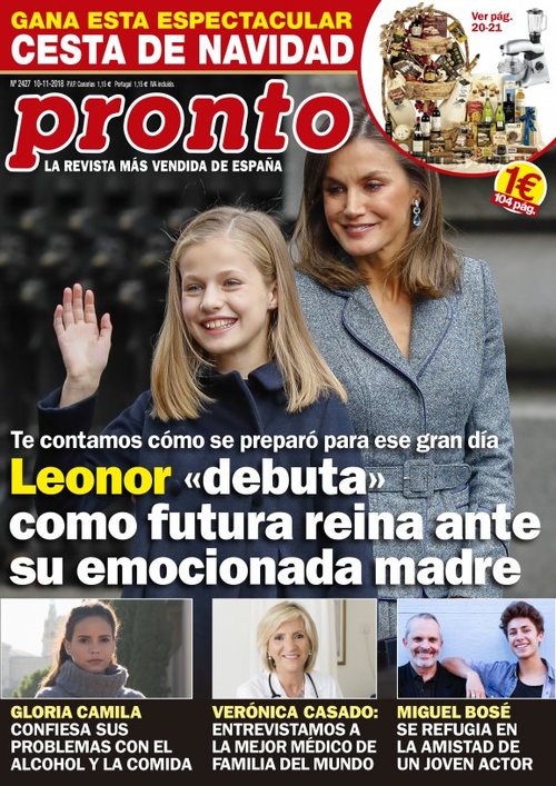 La primera intervención pública de la Princesa Leonor en la revista Pronto