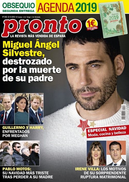 En Pronto, Miguel Ángel Silvestre destrozado por la muerte de su padre