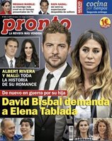 La demanda de David Bisbal a Elena Tablada en la portada de Pronto