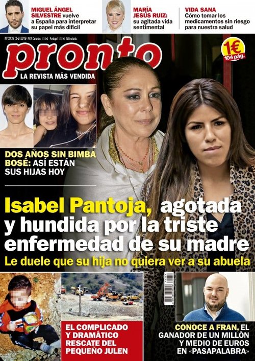 En Pronto, Isabel Pantoja, agotada y hundida por su madre