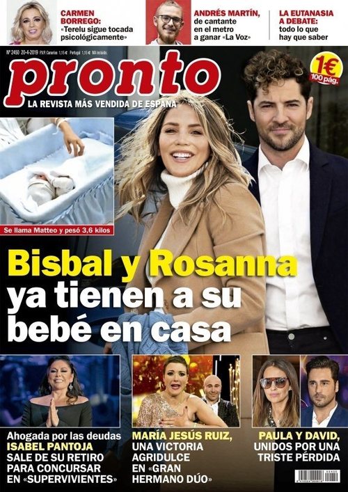 Pronto recoge la llegada a casa de Bisbal y Rosanna Zanetti con su bebé