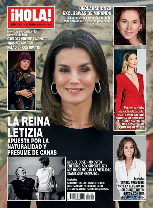 La Reina Letizia apuesta por la naturalidad y presume de canas en ¡HOLA!
