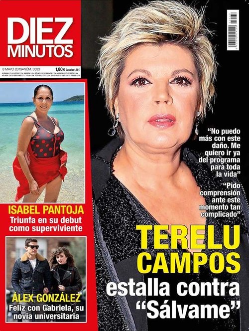 Diez Minutos recoge cómo Terelu Campos estalla contra 'Sálvame'