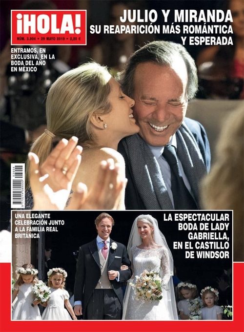 ¡HOLA! muestra la romántica reaparición de Julio Iglesias y Miranda Rijnsburger