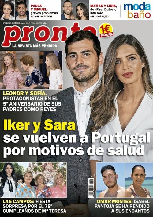 Pronto cuenta los motivos del regreso a Portugal de Iker Casillas y Sara Carbonero