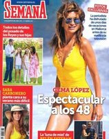 Semana enseña las fotografías en exclusiva de Gema López en la playa