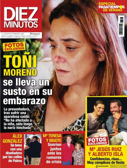 Diez Minutos habla del susto que se ha llevado Toñi Moreno durante su embarazo