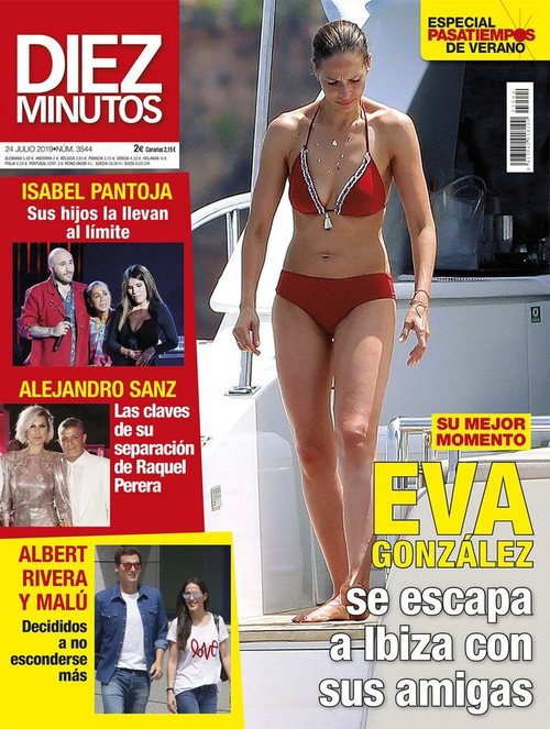 Diez Minutos muestra las vacaciones de Eva González en Ibiza