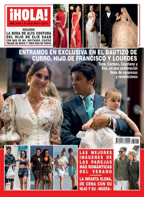 ¡Hola! muestra en exclusiva el bautizo del hijo de Fran Rivera y Lourdes Montes