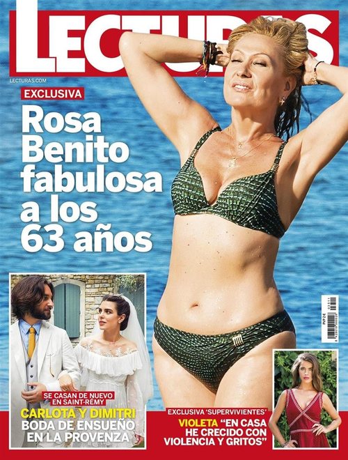 Lecturas nos muestra a Rosa Benito disfrutando de la playa
