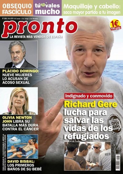 Pronto habla de la lucha de Richar Gere para salvar las vidas de los refugiados