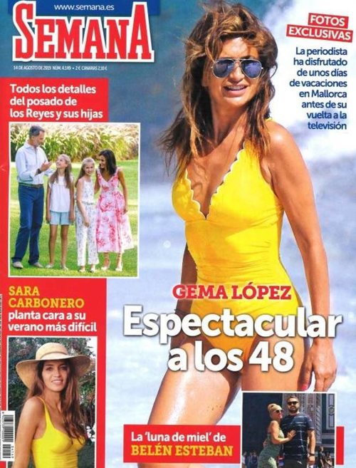 Semana enseña las fotografías en exclusiva de Gema López en la playa