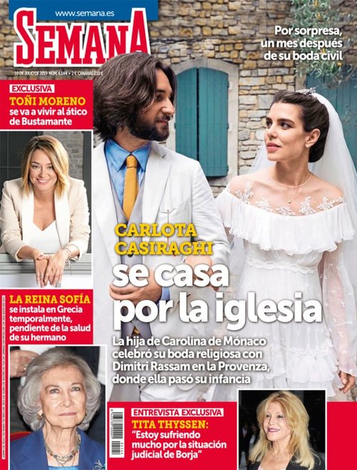 Semana cuenta todos los secretos de la boda de Carlota Casiraghi y Dimitri Rassam