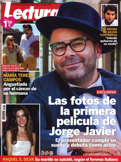 Lecturas muestra las fotos de la primera película de Jorge Javier Vázquez