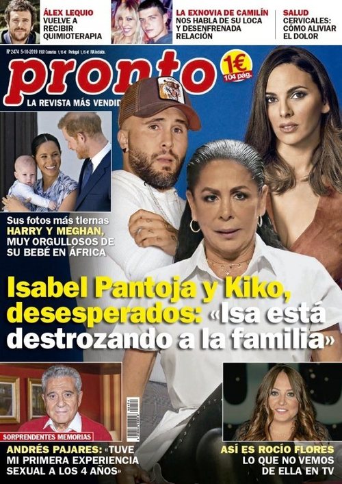 La revista Pronto habla de la desesperación de Kiko Rivera e Isabel Pantoja con Chabelita Pantoja