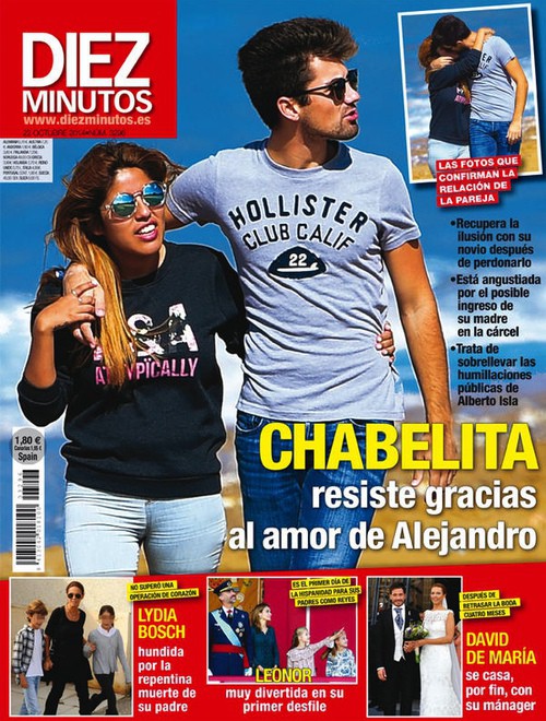 Chabelita pasea su amor con Alejandro en Diez Minutos