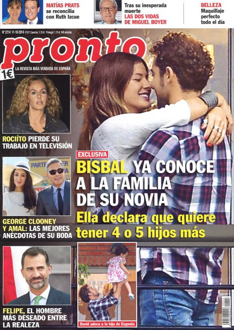 David Bisbal ya conoce a la familia de su novia en Pronto