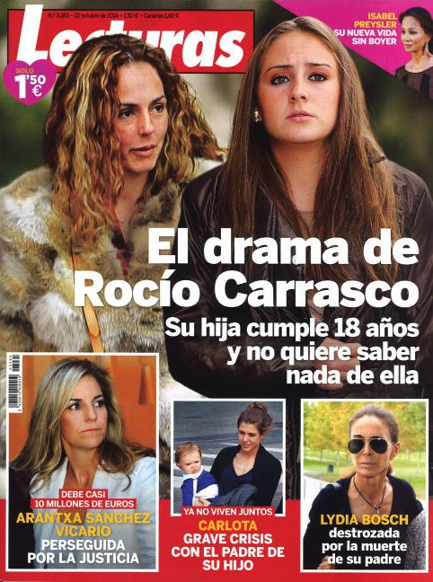 El drama de Rocío Carrasco en Lecturas