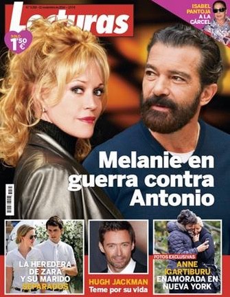 La guerra de Melanie Griffith y Antonio Banderas en Lecturas