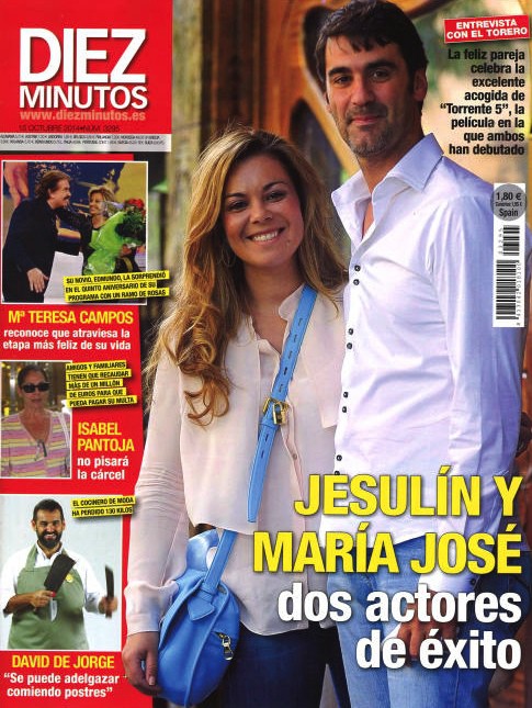 Jesulín y María José, dos actores de éxito en Diez Minutos