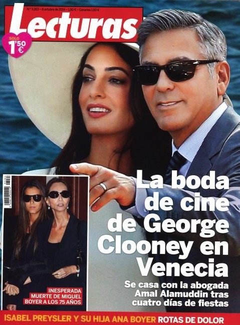 Lecturas repasa la boda de cine de George Clooney en Venecia