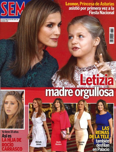 Letizia, madre orgullosa en Semana