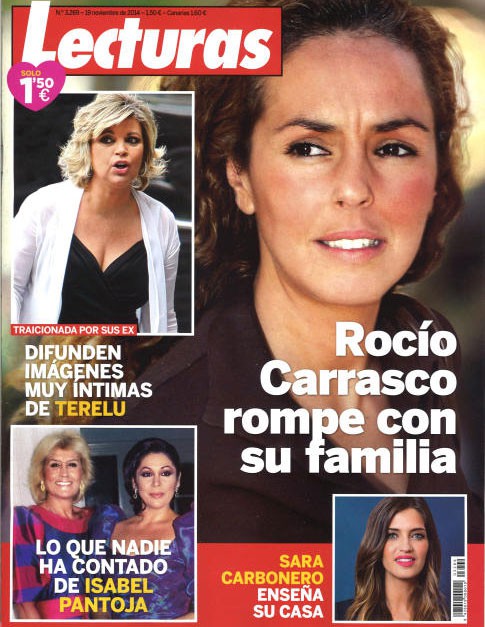 Rocío Carrasco rompe con su familia en Lecturas