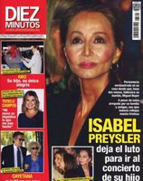 Isabel Preysler deja el luto para ir al concierto de su hijo en Diez Minutos