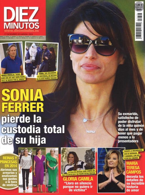 Diez Minutos y la pérdida de Sonia Ferrer de la custodia total de su hija