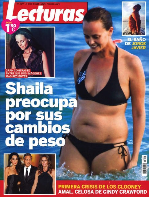 Lecturas alarma por los cambios de peso de Shaila Dúrcal