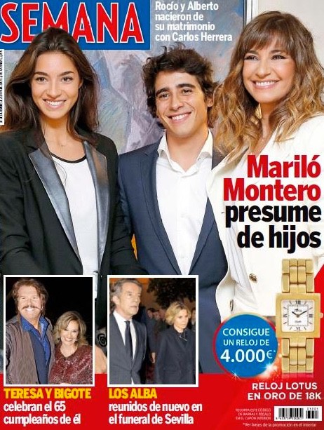Mariló Montero presume de hijos en Semana