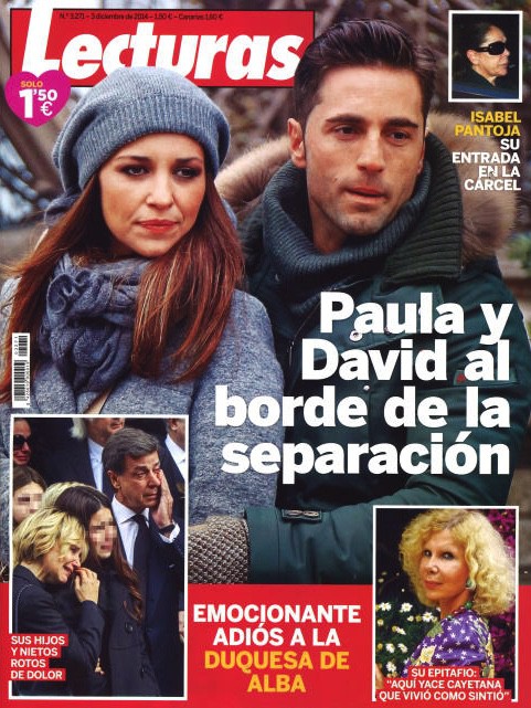 Paula y David, al borde de la separación en Lecturas
