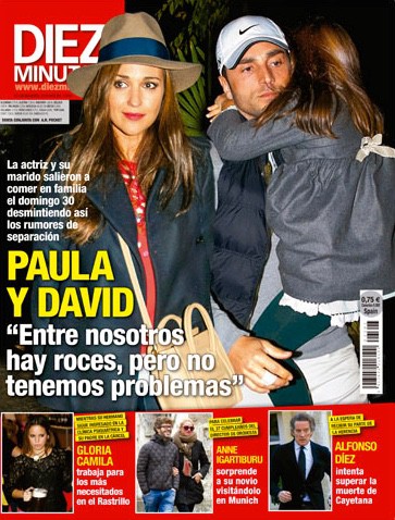 Paula Echevarría y David Bustamante desmienten sus crisis en Diez Minutos