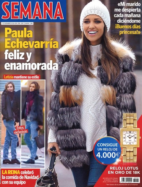Paula Echevarría, feliz y enamorada en Semana