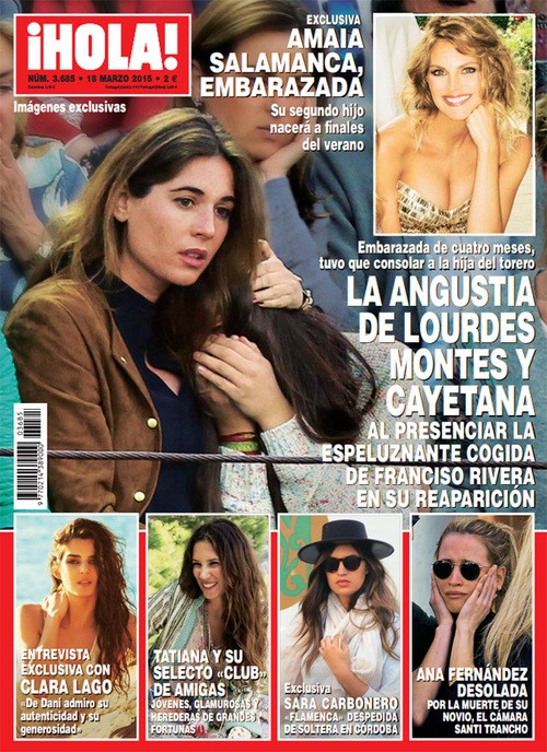 La angustia de Lourdes Montes y Cayetana Rivera por culpa de Fran Rivera en ¡Hola!