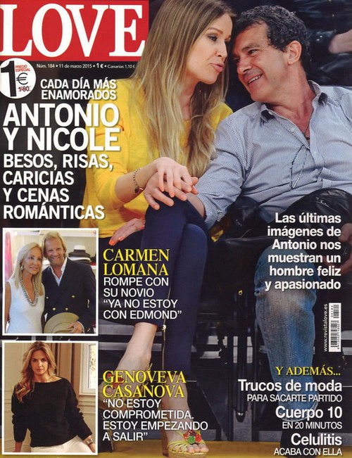 Antonio Banderas vive su amor con Nicole Kempel en Love