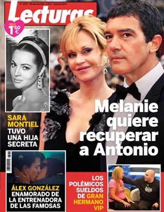 Melanie Griffith quiere recuperar a Antonio Banderas en Lecturas