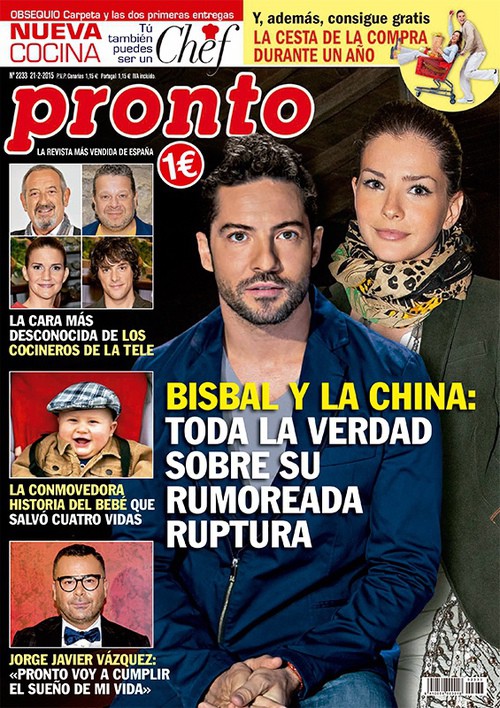Pronto desvela la verdad sobre la ruptura de Bisbal y La China