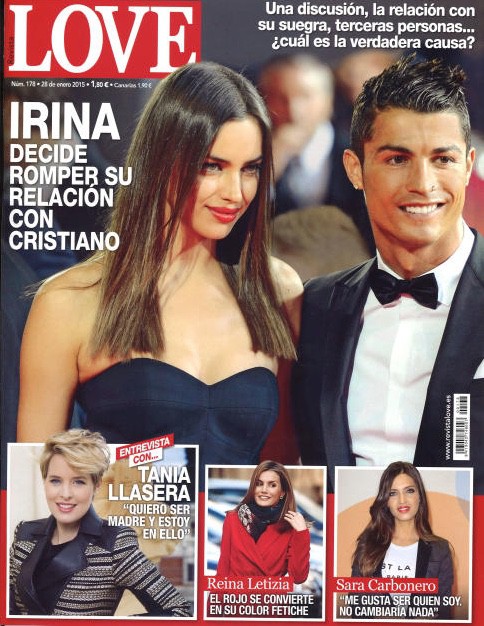 Las razones de la ruptura de Cristiano Ronaldo e Irina Shayk en Love