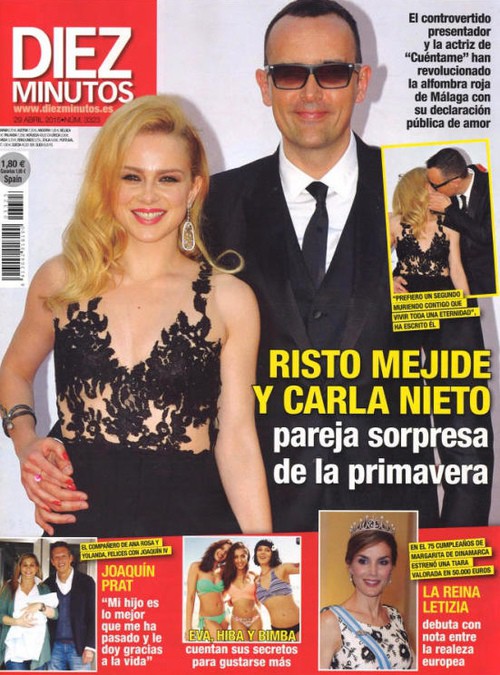Carla Nieto y Risto Mejide, la pareja sorpresa de la primavera en Diez Minutos