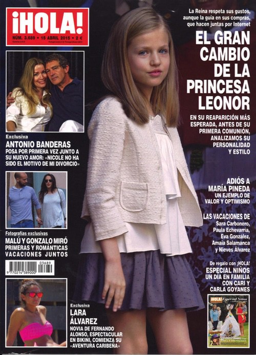 ¡Hola! muestra el gran cambio de la Princesa Leonor