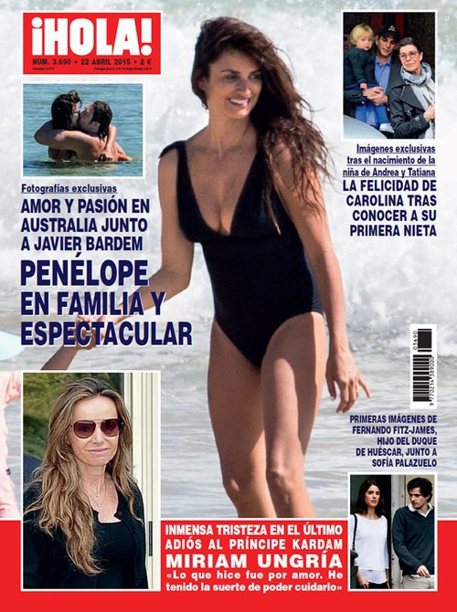 Penélope Cruz, en familia y espectacular en ¡Hola!