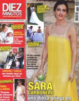 Sara Carbonero, una diosa griega en Diez Minutos